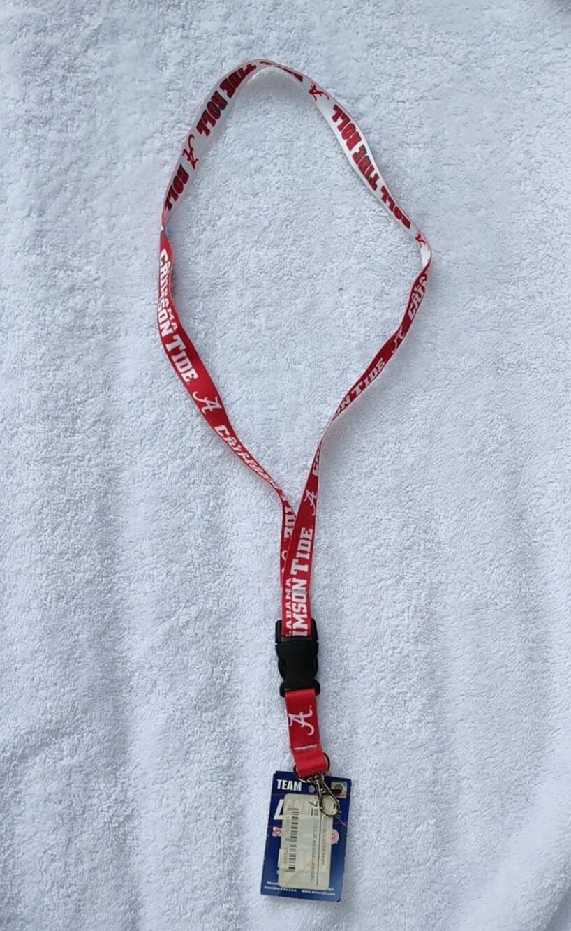 Alabama Crimson Tide NCAA Lanyard WinCraft Breakaway Buckle Roll Tide
